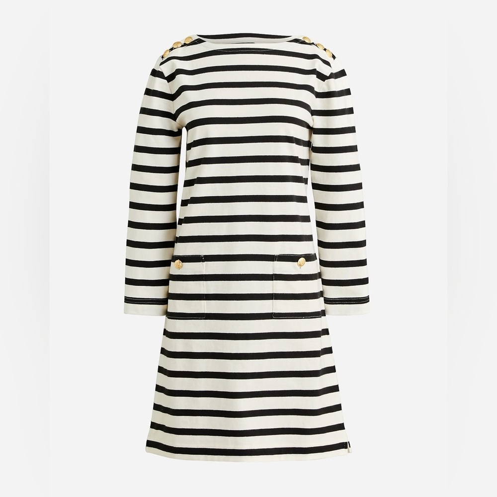 Next J.Crew Mariner Cloth Shirtdress With Gold Buttons - Picture 5 of 5